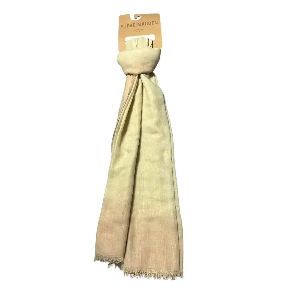 Steve Madden Tan Ombré Scarf 50” x 74”